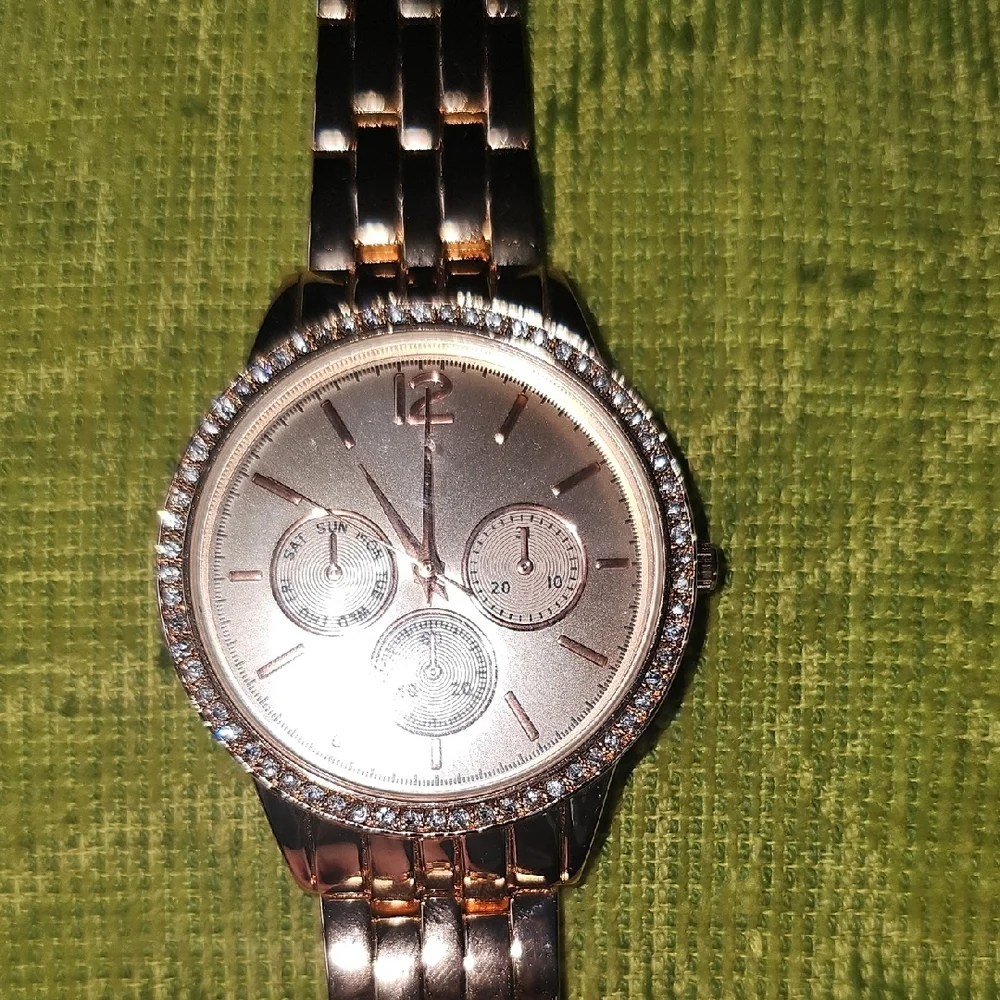 Rose Gold Watch  Link Bracelet Like New Accessories Quartz Women Men